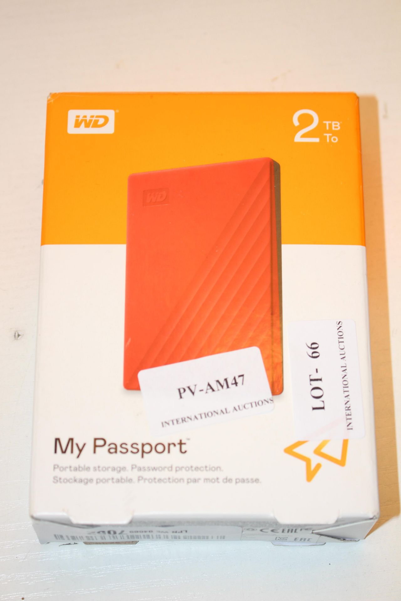 BOXED WD MY PASSPORT 2TB PORTABLE STORAGE RRP £67.99Condition ReportAppraisal Available on