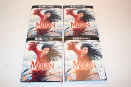 4X BOXED SEALED DISNEY MULAN 4K ULTRA HD + BLU RAY DVD DISCS Condition ReportAppraisal Available