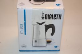 BOXED BIALETTI MUSA ESPRESSO MAKER 1 CUP Condition ReportAppraisal Available on Request- All Items