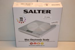 BOXED SALTER DISC ELECTRONIC SCALE RRP £16.99Condition ReportAppraisal Available on Request- All