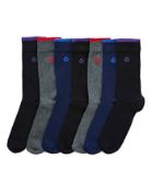 Jeff Banks Pack of 7 Socks SIZE 7-11 RRP £18Condition ReportAppraisal Available on Request- All