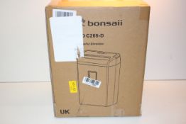 BOXED BONSAII DOCSHRED C209-D PAPER SHREDDER RRP £62.99Condition ReportAppraisal Available on