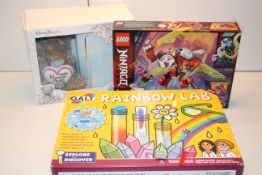 3X ASSORTED BOXED ITEMS TO INCLUDE LEGO, GALT RAINBOW LAB & OTHER (IMAGE DEPICTS STOCK)Condition