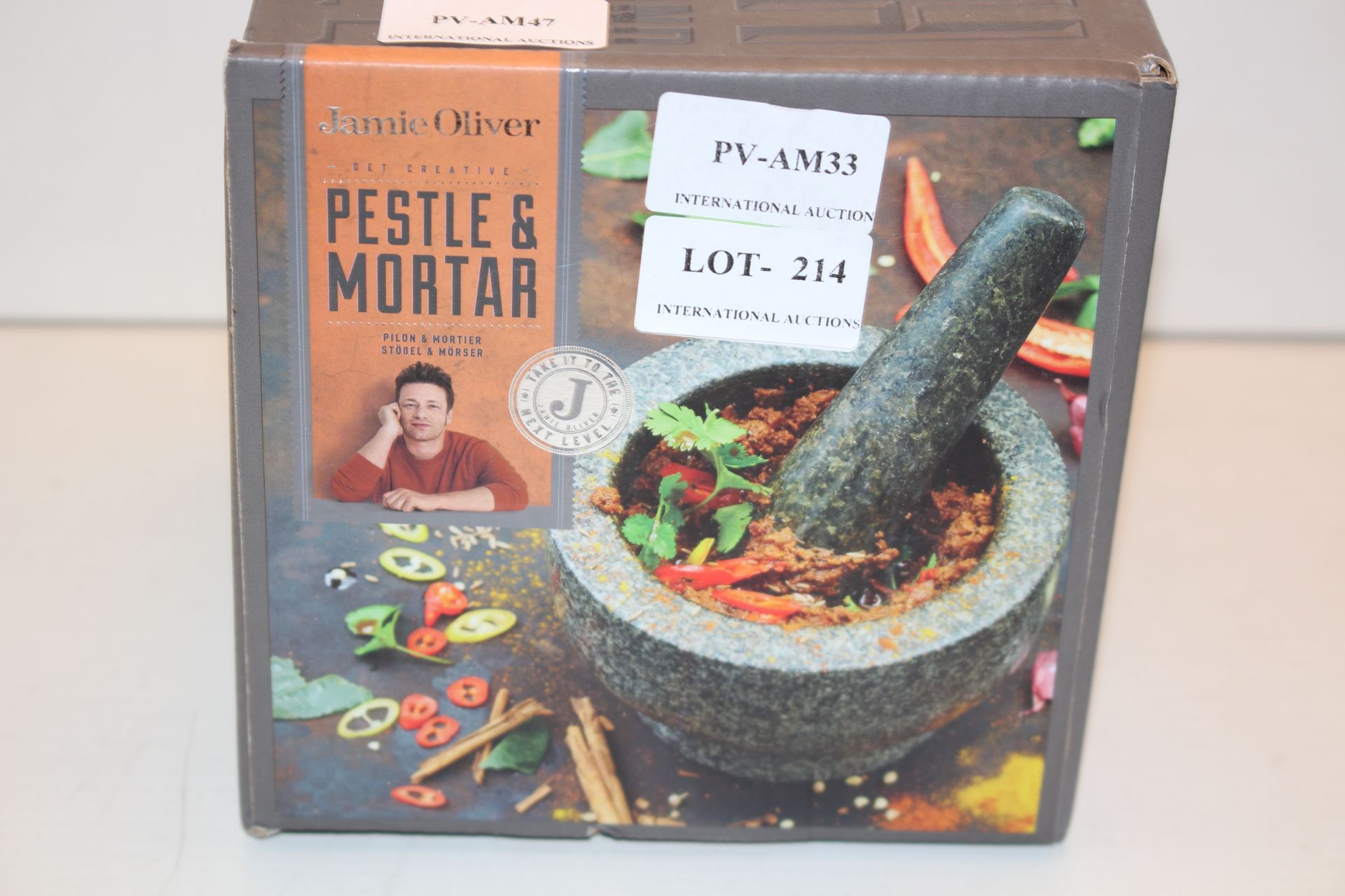 BOXED JAMIE OLIVER PESTLE & MORTAR RRP £34.99Condition ReportAppraisal Available on Request- All