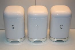 BOXED SET OF 3 STORAGE CANNISTERS (IMAGE DEPICTS STOCK)Condition ReportAppraisal Available on