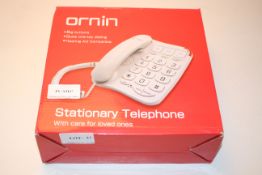 BOXED ORNIN STATIONARY TELEPHONE RRP £18.99Condition ReportAppraisal Available on Request- All Items