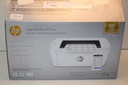 BOXED HP LASER JET PRO M15W RRP £89.99Condition ReportAppraisal Available on Request- All Items