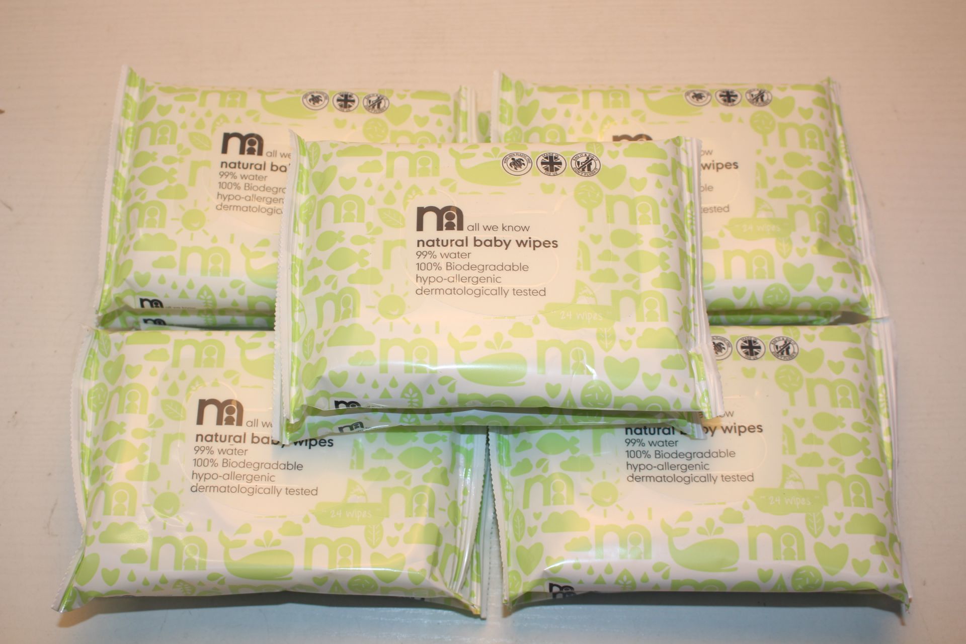 20X PACKS MOTHERCARE ALL WE KNOW NATURAL BABY WIPES (2X BOXES)Condition ReportAppraisal Available on