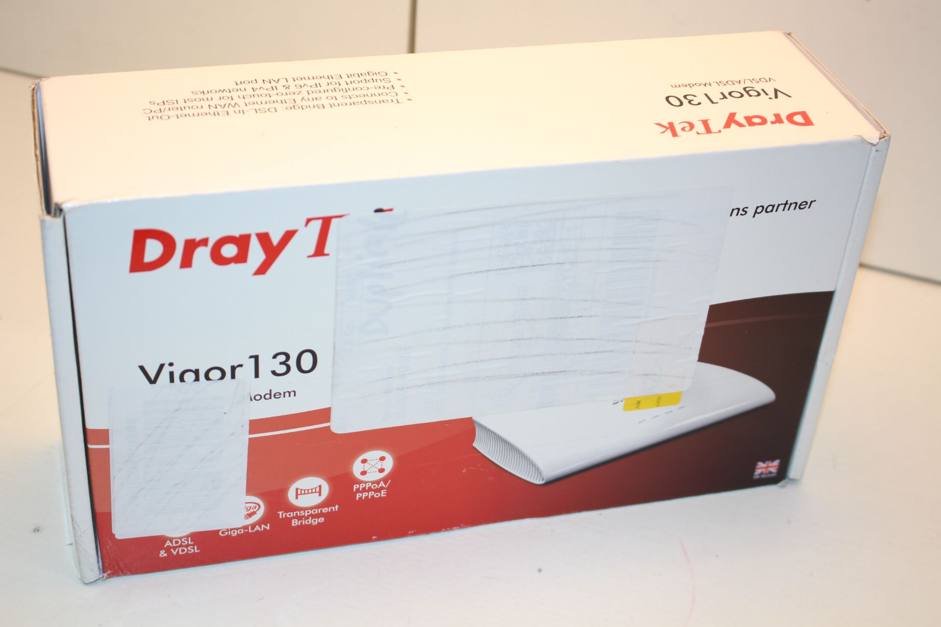 BOXED DRAYTEK VIGOR 130 VDSL/ADSL MODEM RRP £82.80Condition ReportAppraisal Available on Request-