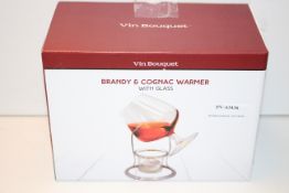 BOXED VIN BOUQUET BRANDY & COGNAC WARMER WITH GLASSCondition ReportAppraisal Available on Request-