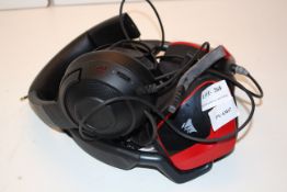 2X SETS GAMING HEADPHONES BY CORSAIR & RAZER Condition ReportAppraisal Available on Request- All