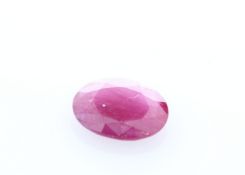 Loose Oval Burmese Ruby 1.03 Carats - Valued by AGI £3,090.00 - Loose Oval Burmese Ruby 1.03