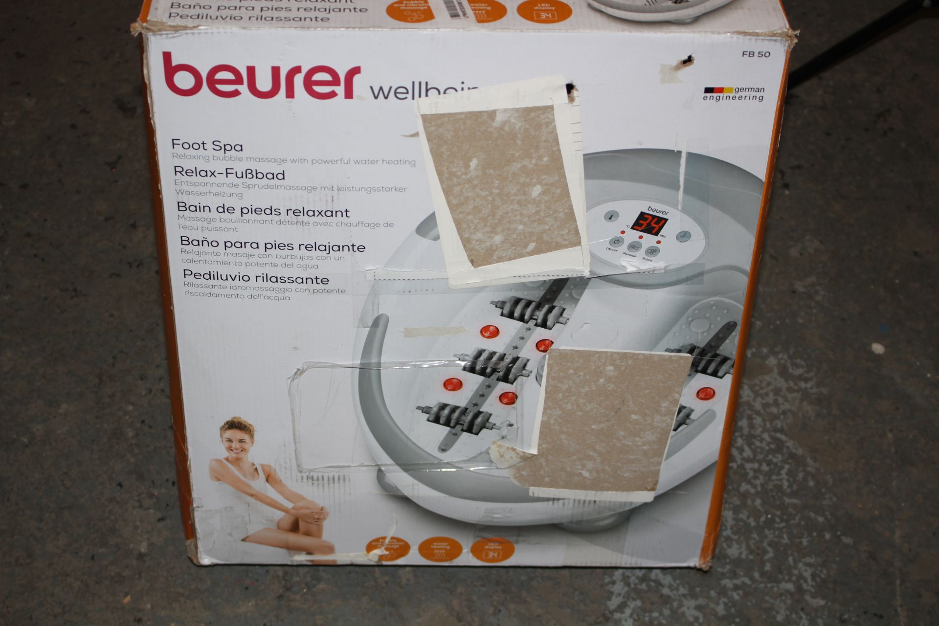 BOXED BEURER WELLBEING FOOT SPA MODEL: FB50 RRP £105.79Condition ReportAppraisal Available on