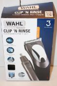 BOXED WAHL CLIP N'RINSE CORD/CORDLESS HAIR CLIPPER RRP £29.99Condition ReportAppraisal Available