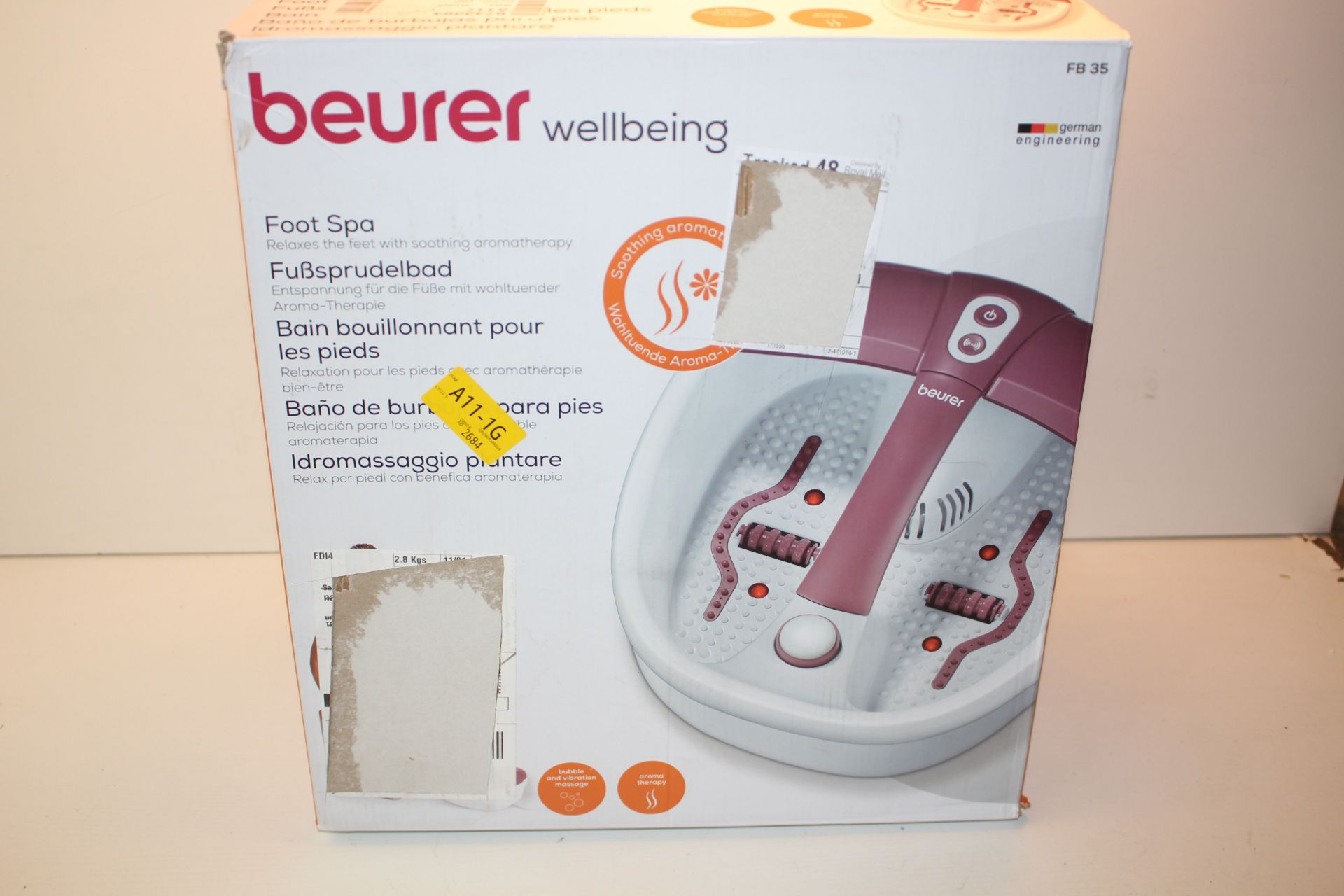 BOXED BEURER WELLBEING FOOT SPA MODEL: FB35 RRP £54.95Condition ReportAppraisal Available on