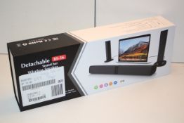 BOXED DETACHABLE SOUNDBAR WIRELESS SPEAKER BS-36 RRP £27.89Condition ReportAppraisal Available on