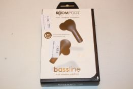 BOXED BOOM PODS BASSLINE TRUE WIRELESS ADDITION Condition ReportAppraisal Available on Request-
