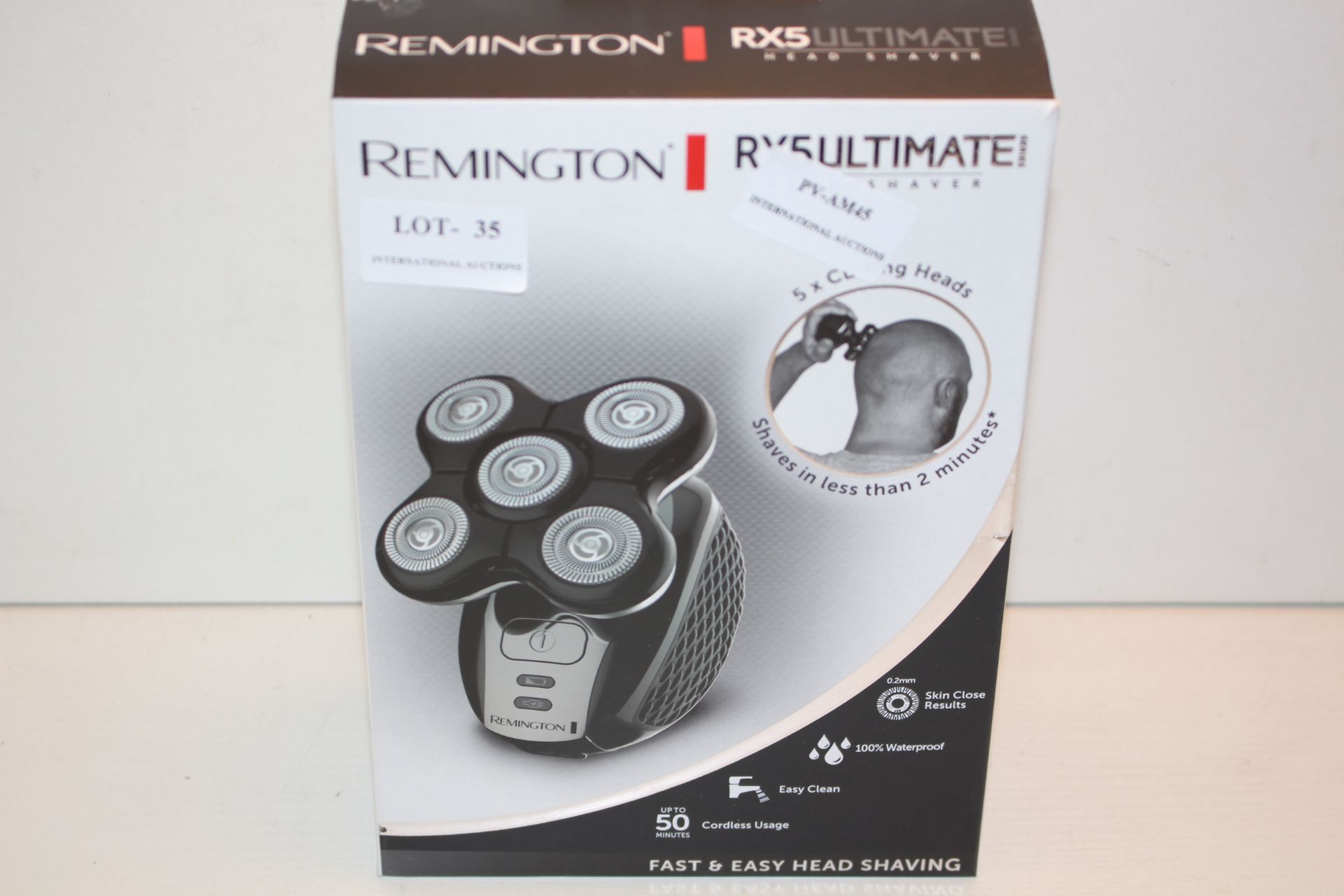 BOXED REMINGTON RX5 ULTIMATE HEAD SHAVER RRP £59.99Condition ReportAppraisal Available on Request-