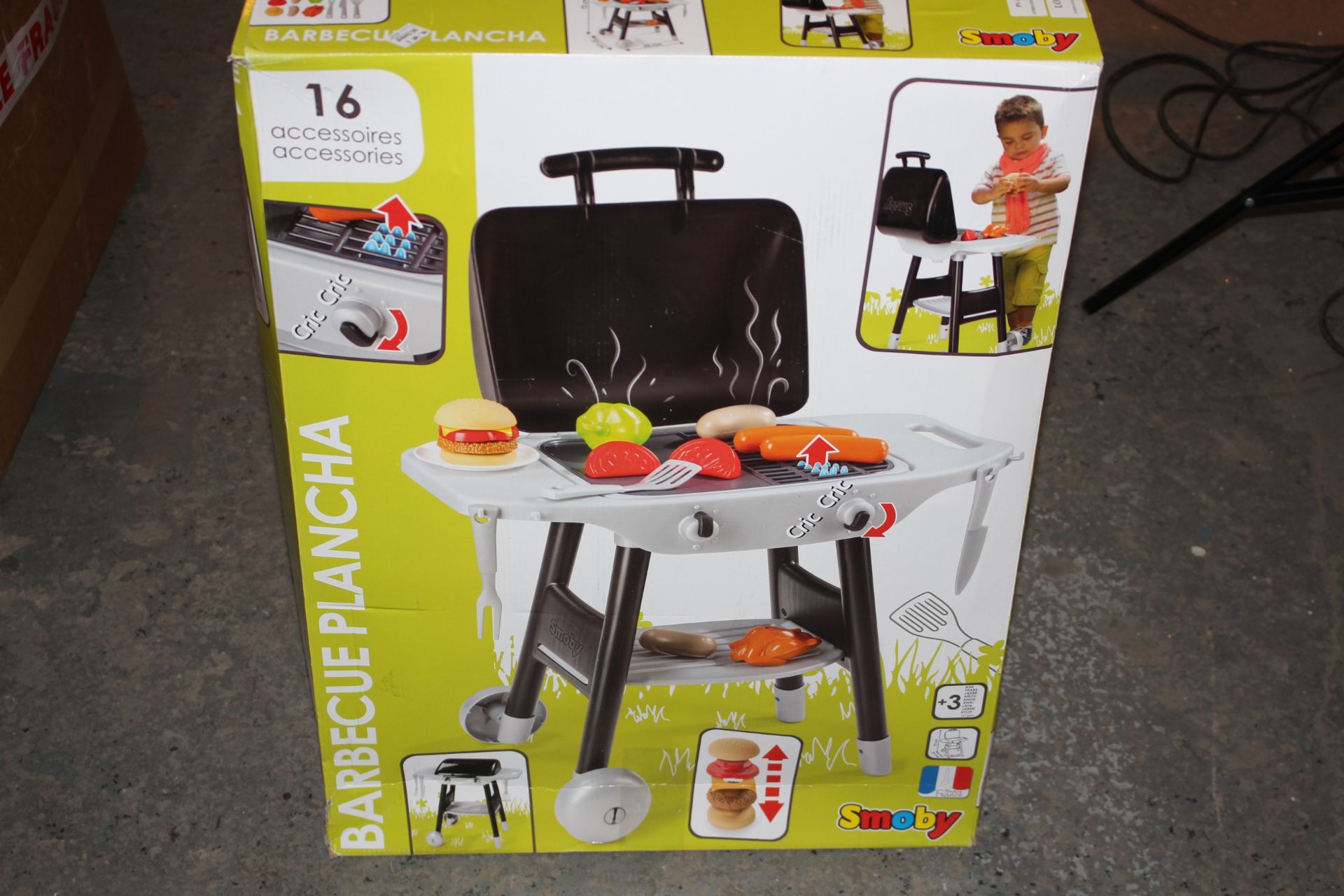 BOXED SMOBY 16 PIECE BARBECUE SET TOY Condition ReportAppraisal Available on Request- All Items