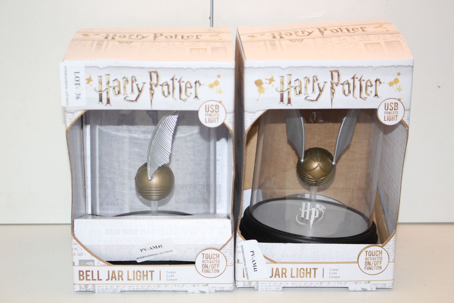 2X BOXED HARRY POTTER BELL JAR LIGHT RRP £29.99 EACHCondition ReportAppraisal Available on