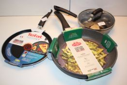 3X ASSORTED PANS BY TEFAL & OTHER (IMAGE DEPICTS STOCK)Condition ReportAppraisal Available on
