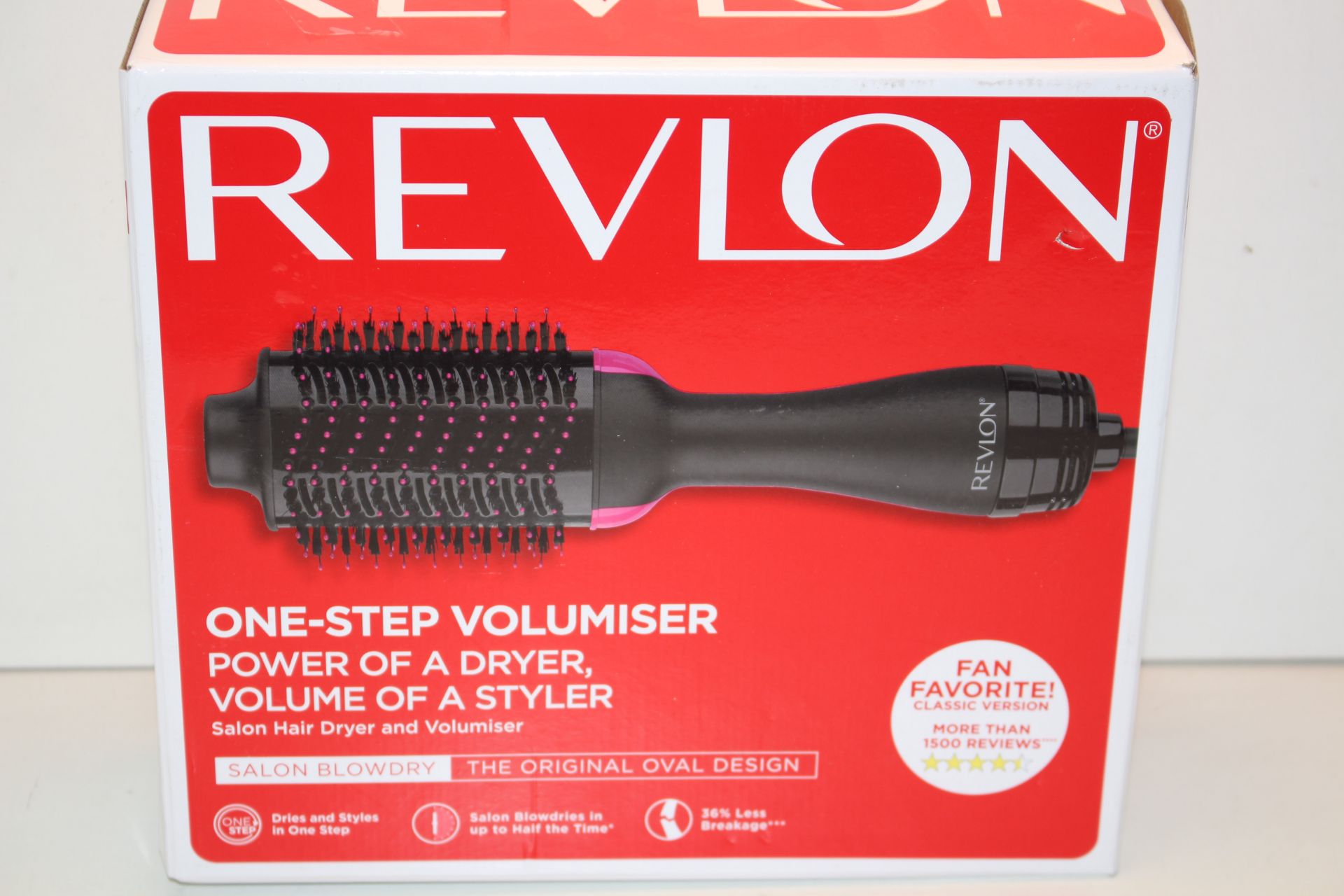 BOXED REVLON SALON ONE-STEP HAIR DRYER AND VOLUMISER RRP £52.50Condition ReportAppraisal Available