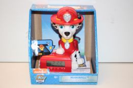 BOXED PAW PATROL MARSHALL NIGHT LIGHT ALARMCondition ReportAppraisal Available on Request- All Items