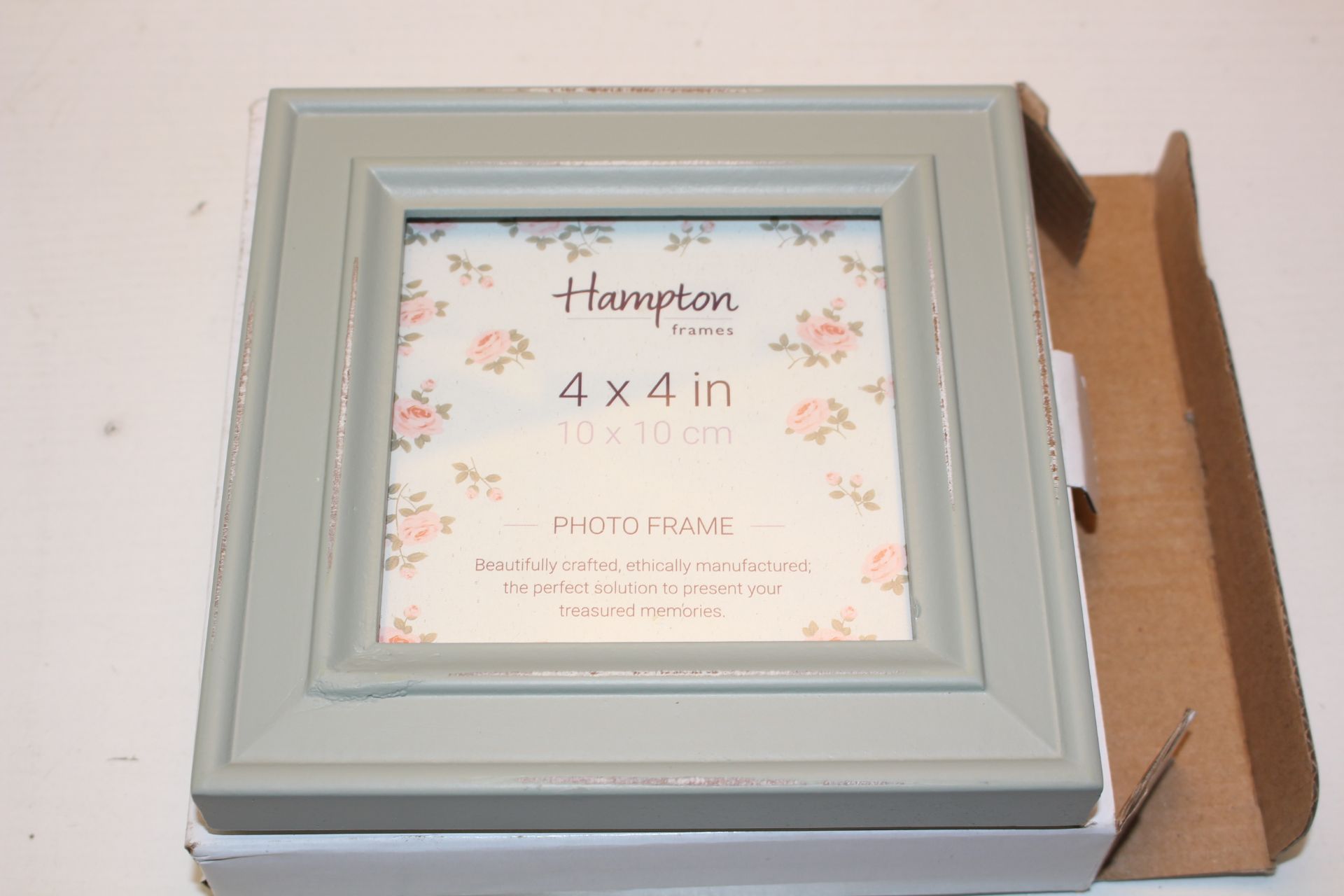 BOXED 4X4 SAGE PICTURE FRAME (IMAGE DEPICTS STOCK)Condition ReportAppraisal Available on Request-
