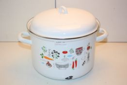 LARGE WHITE CASSEROLE POT WITH LID Condition ReportAppraisal Available on Request- All Items are