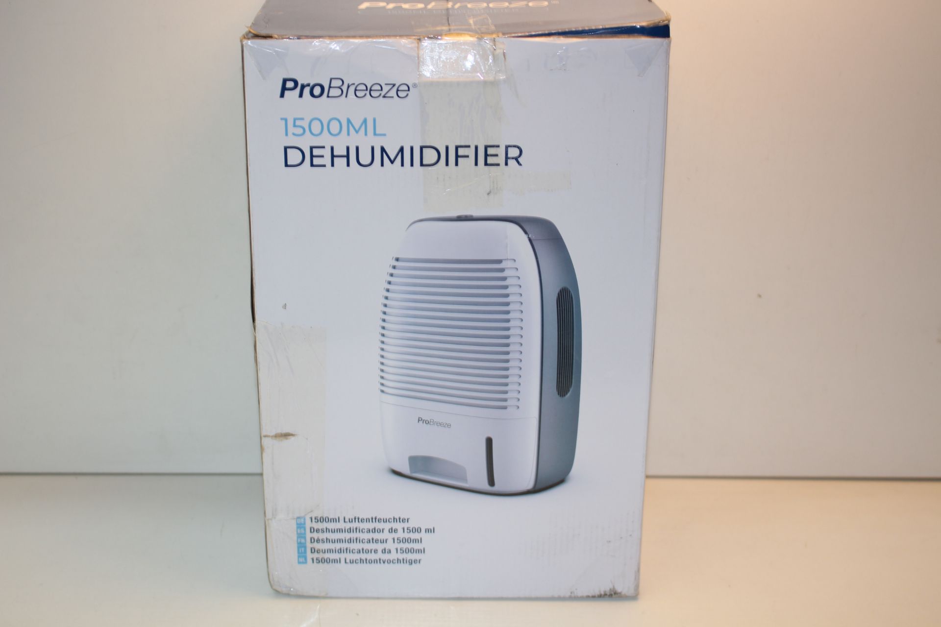 BOXED PRO BREEZE 1500ML DEHUMIDIFIER RRP £59.99Condition ReportAppraisal Available on Request- All