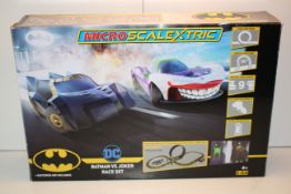 BOXED MICRO SCALEXTRIC BATMAN VS JOKER RACE SET RRP £50.00Condition ReportAppraisal Available on