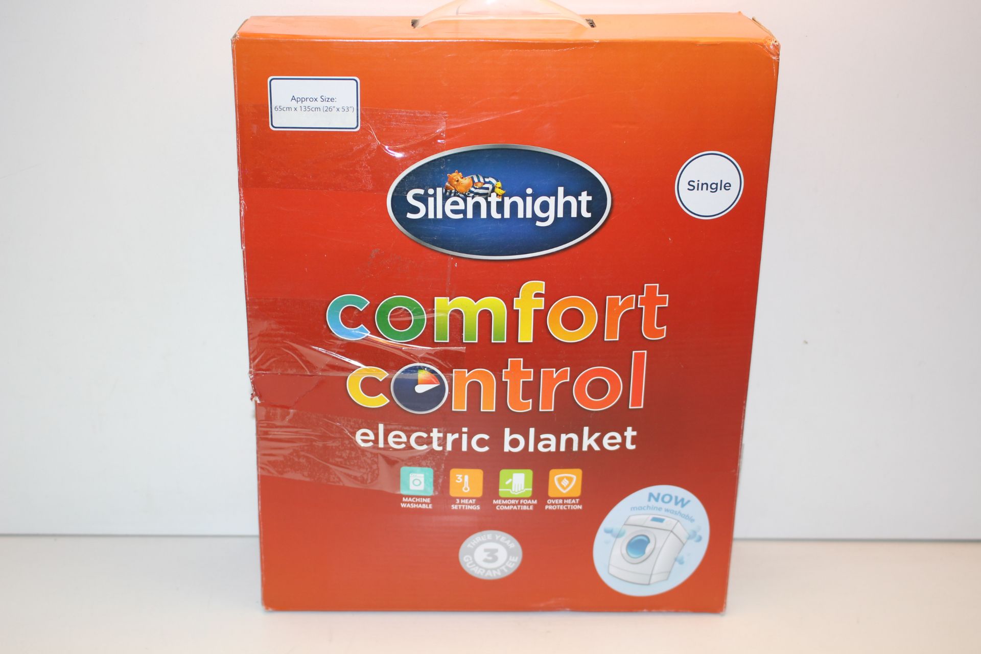 BOXED SILENTNIGHT COMFORT CONTROL ELECTRIC BLANKET SINGLE RRP £29.99Condition ReportAppraisal