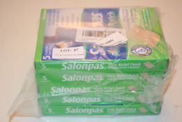 5X BOXED SETS SALONPAS PAIN RELIEF PATCHES MEDICATED PLASTERSCondition ReportAppraisal Available