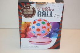 BOXED GLOBAL GIZMOS 6" DISCO BALL Condition ReportAppraisal Available on Request- All Items are