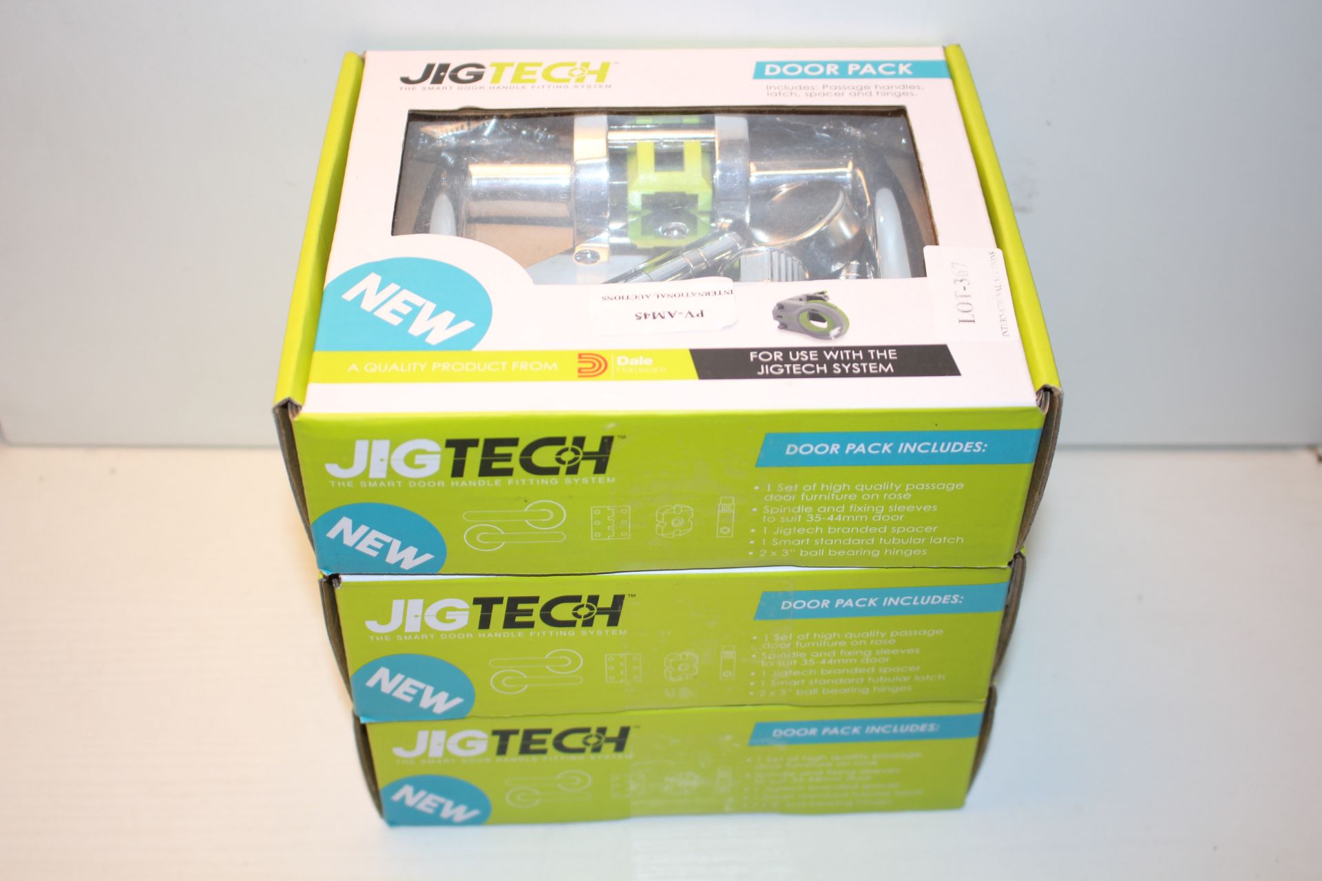 3X BOXED JIGTECH DOOR PACK BY DALE HARDWARE COMBINED RRP £90.00Condition ReportAppraisal Available