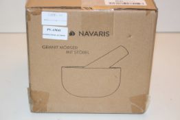 BOXED NAVARIS GRANIT MORSER MIT STOBEL - PESTLE & MORTARCondition ReportAppraisal Available on