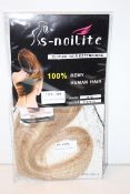 BAGGED S-NOILITE CLIP-IN HAIR EXTENSIONS 100% HUMAN HAIR Condition ReportAppraisal Available on