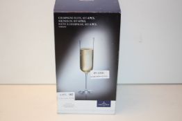 BOXED VILLEROY & BOCH CHAMPAGNE FLUTE 4 PCE SET Condition ReportAppraisal Available on Request-