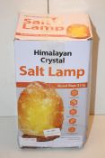 BOXED HIMALAYAN CRYSTAL SALT LAMP NATURAL SHAPE 3-5KG RRP £29.99Condition ReportAppraisal