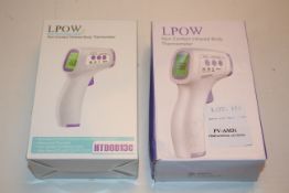 2X BOXED LPOW NON CONTACT INFRARED BODY THERMOMETER Condition ReportAppraisal Available on