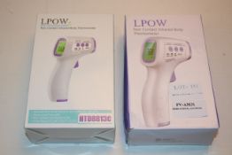 2X BOXED LPOW NON CONTACT INFRARED BODY THERMOMETER Condition ReportAppraisal Available on