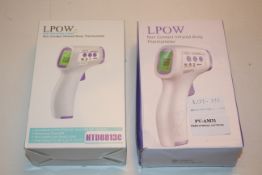 2X BOXED LPOW NON CONTACT INFRARED BODY THERMOMETER Condition ReportAppraisal Available on