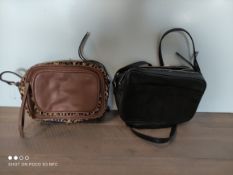 2 X OVERSHOULDER BAGS TAN,CHEETAH AND BLACKCondition ReportAppraisal Available on Request- All Items