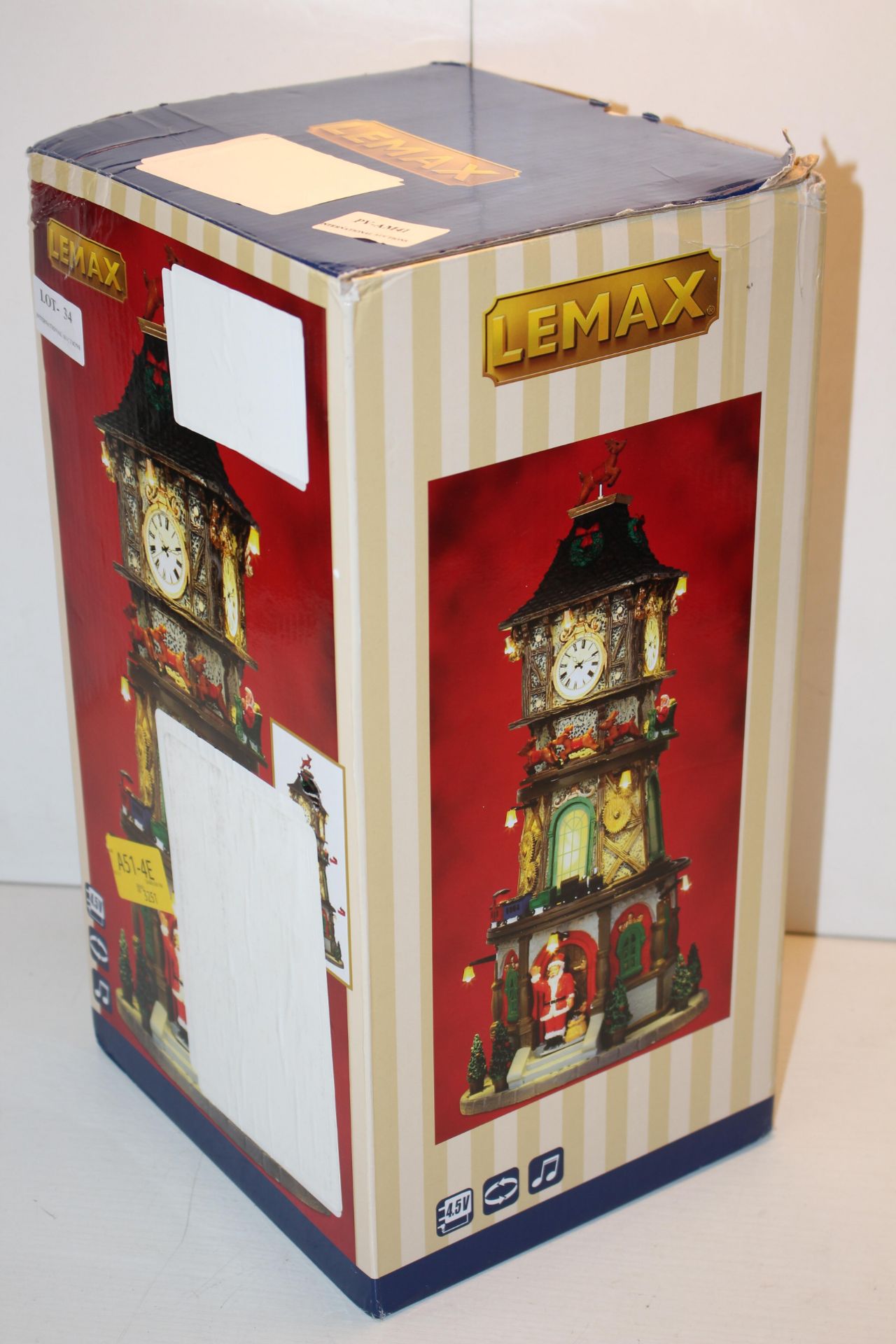 BOXED LEMAX CHRISTMAS CLOCK TOWER Condition ReportAppraisal Available on Request- All Items are