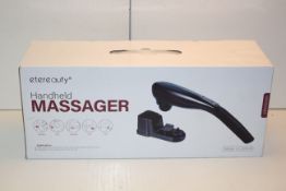 BOXED ETEREAUTY HANDHELD MASSAGER 9V 1A RRP £49.99Condition ReportAppraisal Available on Request-