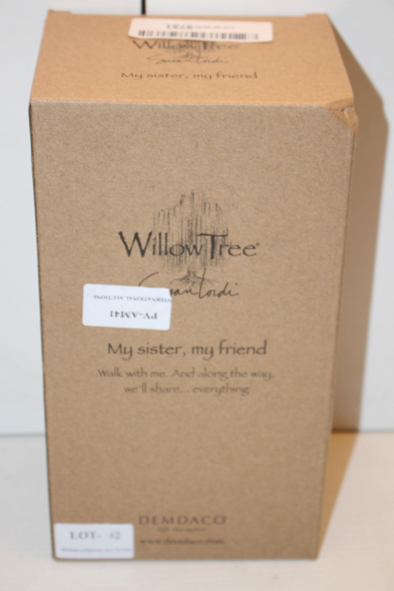 BOXED WILLOW TREE MY SISTER MY FRIEND BY DEMDACO Condition ReportAppraisal Available on Request- All