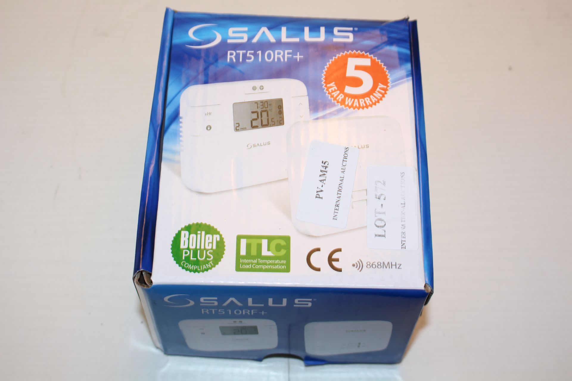 BOXED SALUS RT510RF+ BOILER PLUS COMPLIANT PROGRAMMABLE ROOM THERMOSTAT RRP £40.59Condition