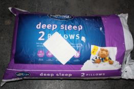 BAGGED SILENTNIGHT DEEP SLEEP 2 PILLOWS RRP £17.49Condition ReportAppraisal Available on Request-