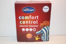 BOXED SILENTNIGHT COMFORT CONTROL ELECTRIC BLANKET SINGLE RRP £29.99Condition ReportAppraisal