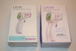 2X BOXED LPOW NON CONTACT INFRARED BODY THERMOMETER Condition ReportAppraisal Available on